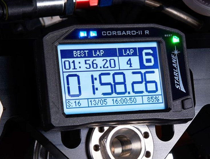 Starlane GPS laptimer corsaro-II R touch screen ducati panigale