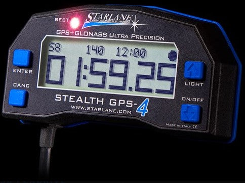 Starline stealth GPS4 lite laptimer KTM RC8 / R