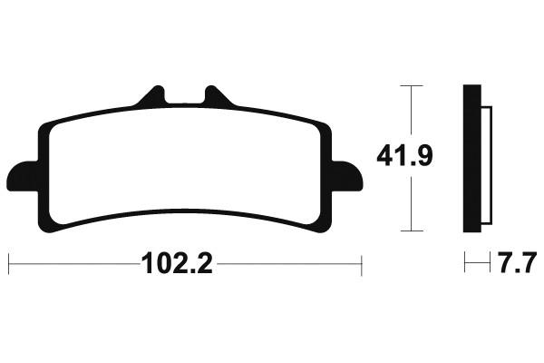 Aprilia Rsv4 1000 R Aprc Rf / Factory 09-17 Bendix Sintered Compound Front Pads (Set X4 Pads) Brake