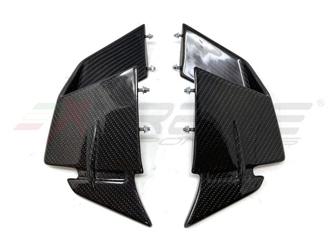 Twill Carbon Fiber Winglets For Bmw M1000Rr (2020/2022) (Set) Carbon Frame Covers