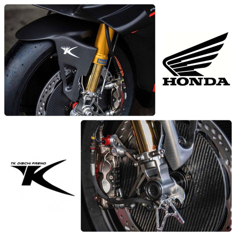 Tk Dischi Freno Evo Brake Rotor Set Honda Cbr 1000Rr 1000Cc Rr 2008>15 Carbon Discs