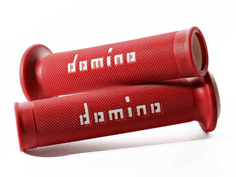 Domino | RED/WHITE ROAD-RACING GRIPS