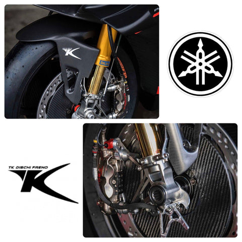 Tk Dischi Freno Evo Brake Rotors 2015-2021 R1 | R6 R3 Yzf 2015> Carbon Discs