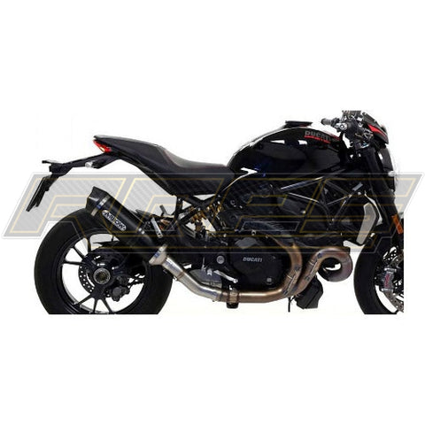 Arrow | Ducati Monster 1200R 2016-17 Dark Alu Carbon Road Silencer No Cat