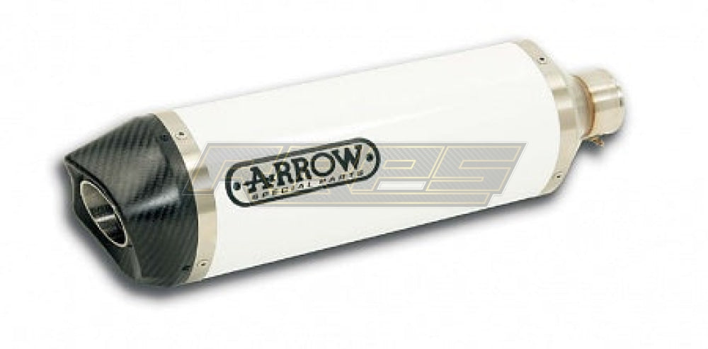 Arrow | Honda Cbr1000Rr 2008-11 White Alu Carbon Road Silencer (Cat Retained)