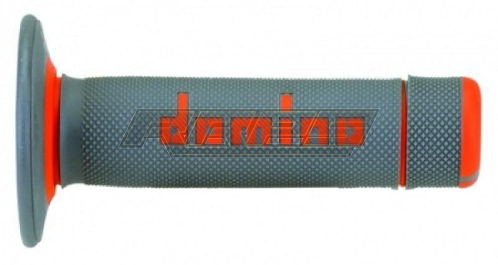 Domino Two Colour Diamond Waffle - Grey / Orange